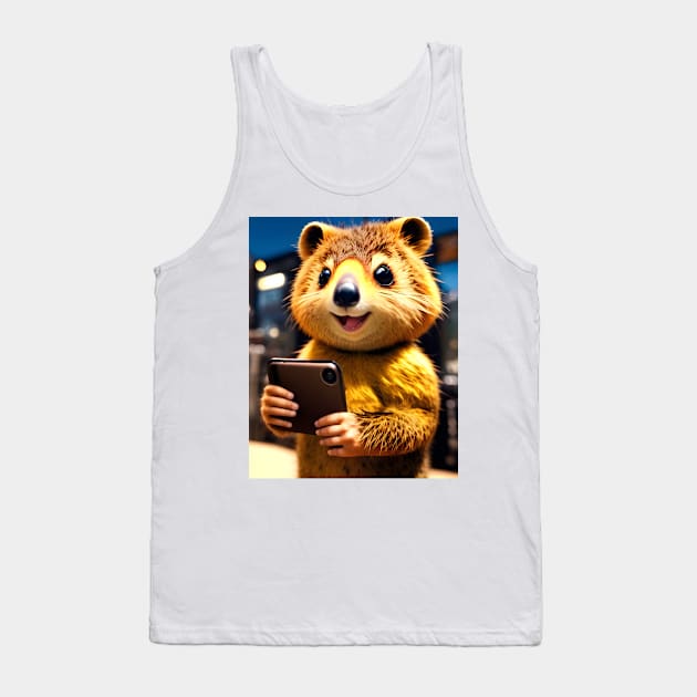 Quokka Selfie 01 Tank Top by Jaymz Weiss Designz